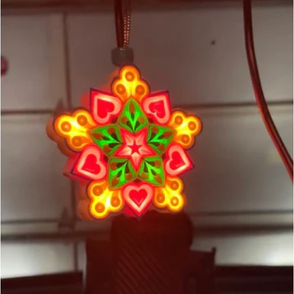 Christmas Mini Lantern (Parol) USB - Picture 4 of 5